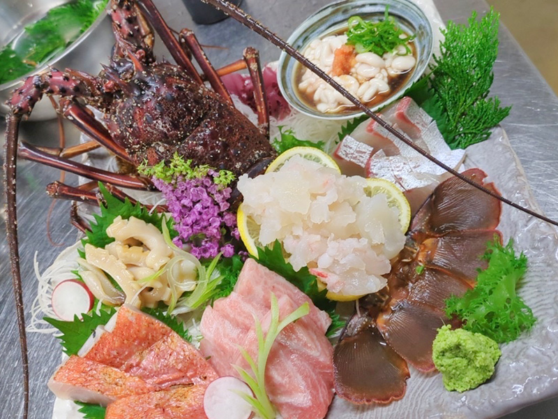和処 梅㐂・刺身の盛り合わせ