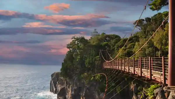 城ヶ崎海岸の吊り橋